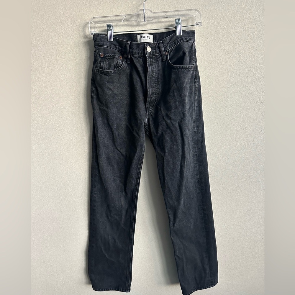 Agolde Women's Straight Leg Jeans - Black